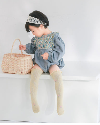 Knee High Frill Patterned Socks