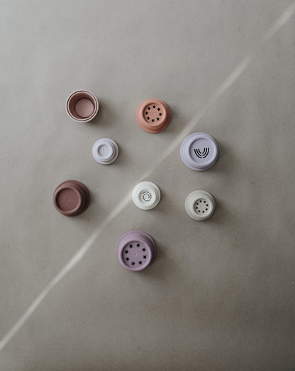 Mushie Stacking Cups Toy - Petal