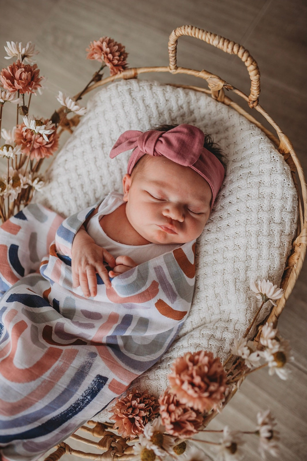 Snuggle Hunny Kids Topknot Headband - Mauve