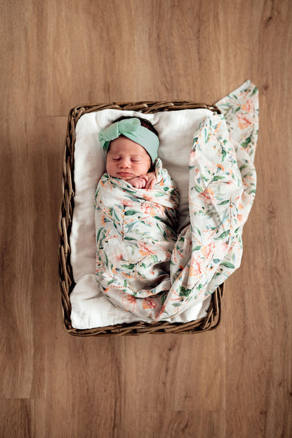 Snuggle Hunny Kids Topknot Headband - Sage