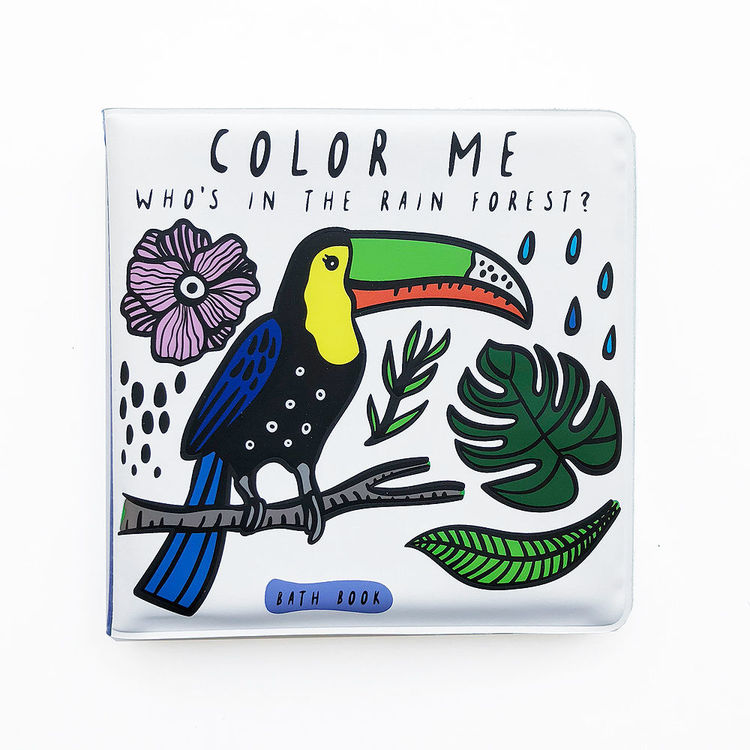 Wee Gallery Baby Bath Book - Who's in the rainforest?