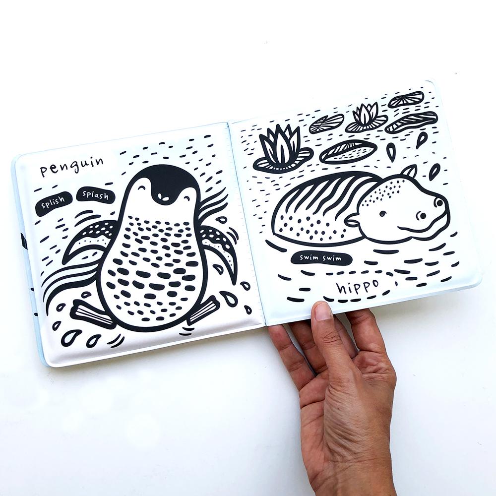 Wee Gallery Baby Bath Book - Who's in the water?