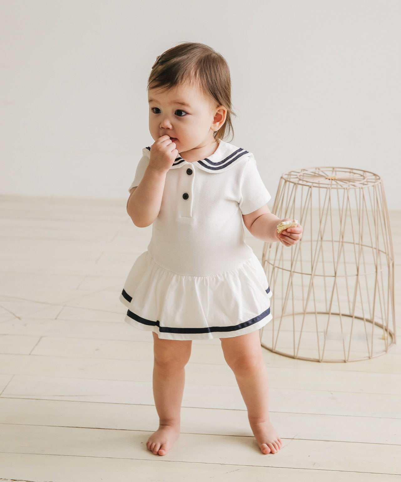 Classic Sailor Style Romper - Girl
