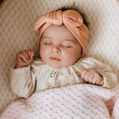 Snuggle Hunny Kids Topknot Headband - Peach