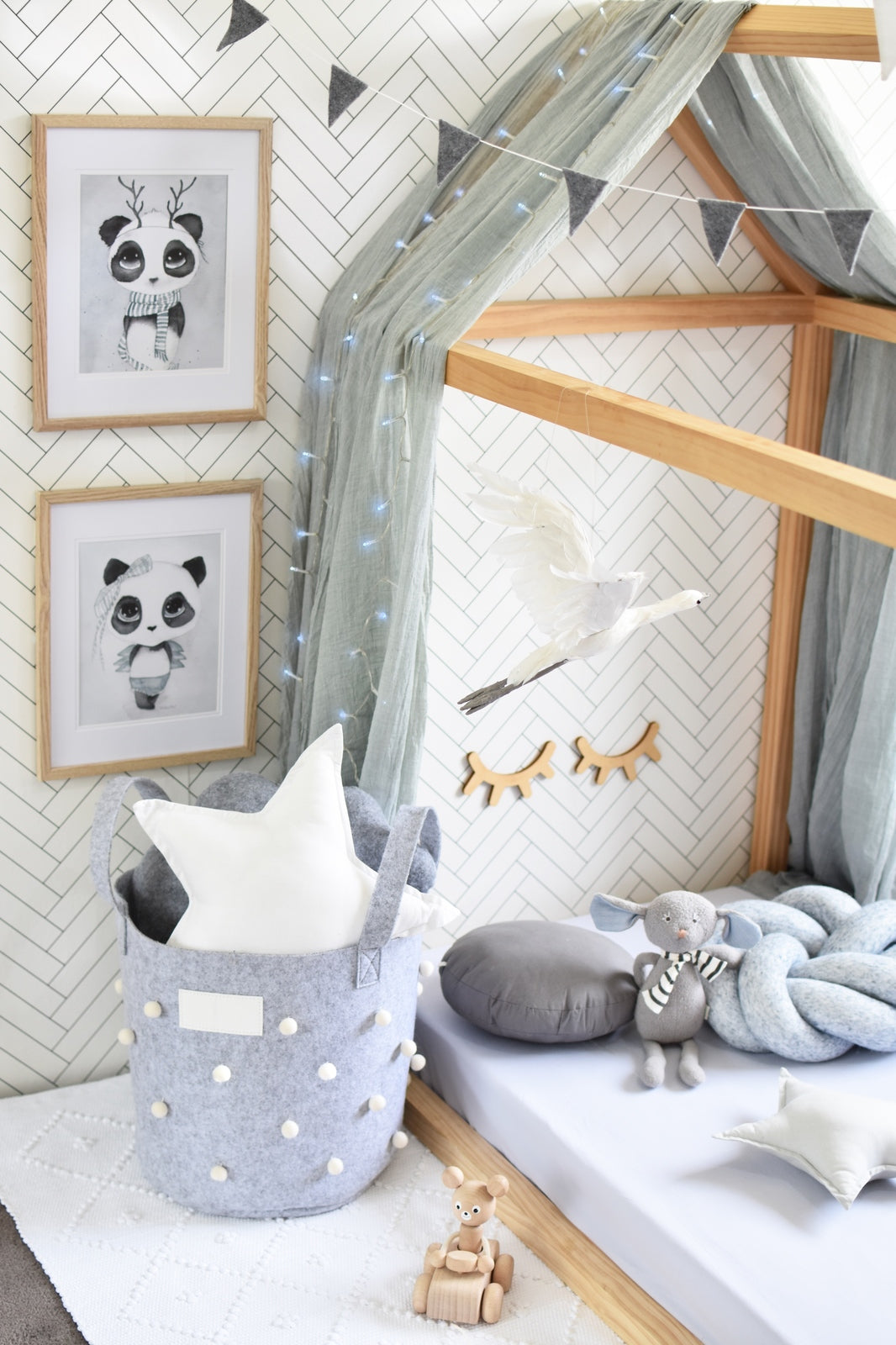 Snuggle Hunny Kids Stone Fitted Cot Sheet
