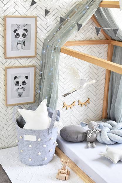 Snuggle Hunny Kids Stone Fitted Cot Sheet