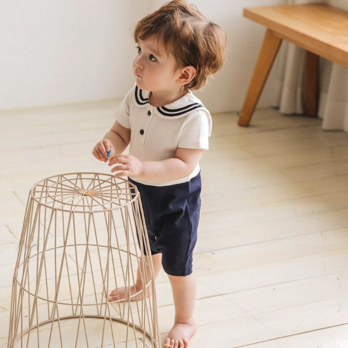 Classic Sailor Style Romper - Boy