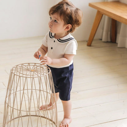 Classic Sailor Style Romper - Boy