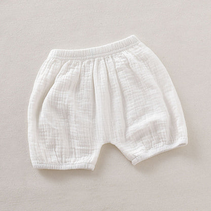 Imara Muslin Shorts and Blouse Set - White