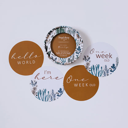 Snuggle Hunny Kids Milestone Cards- Arizona &amp; Bronze