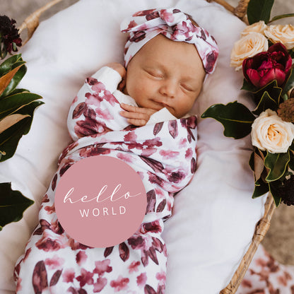 Snuggle Hunny Kids Milestone Cards- Fleur &amp; Jewel