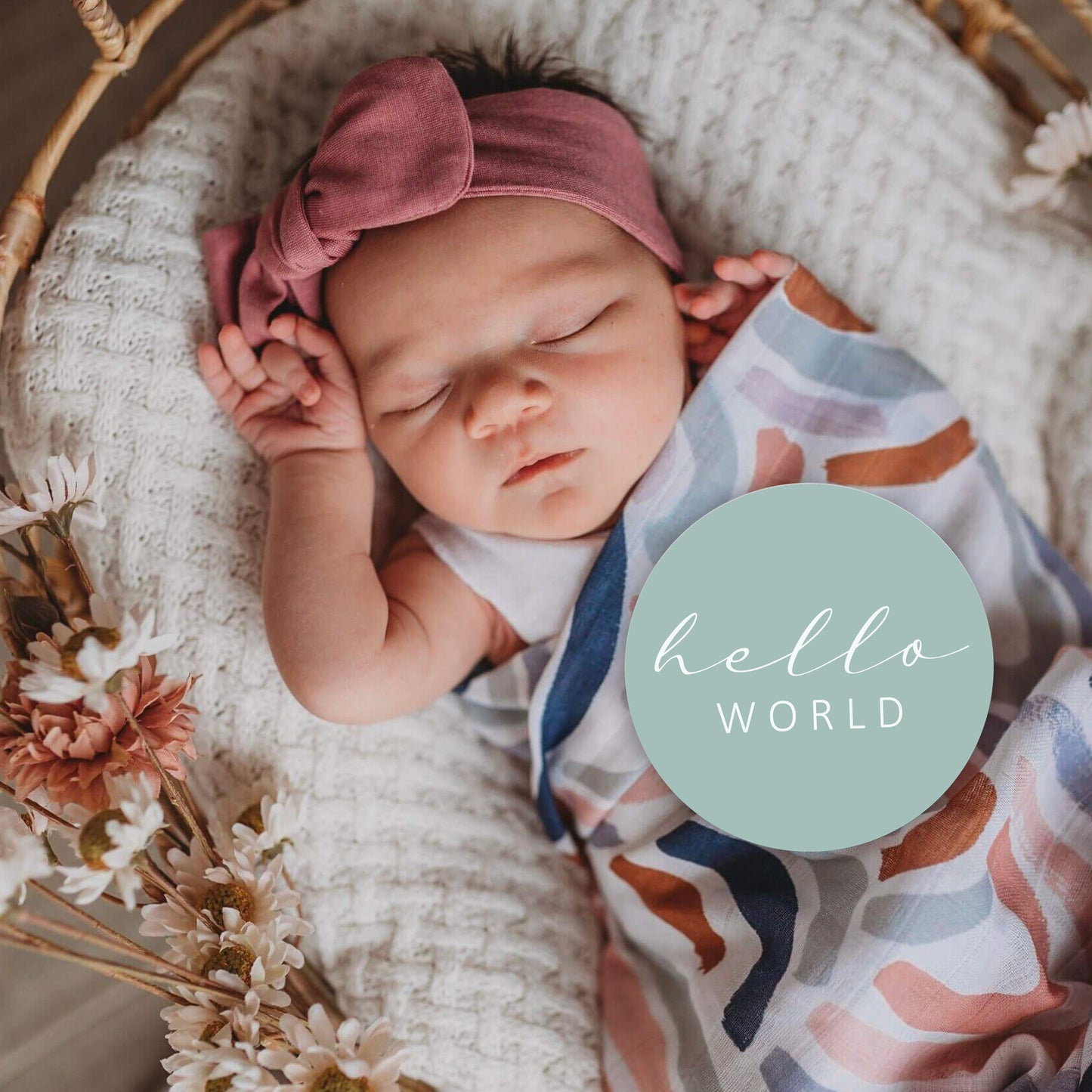 Snuggle Hunny Kids Milestone Cards- Rainbow Baby & Sage