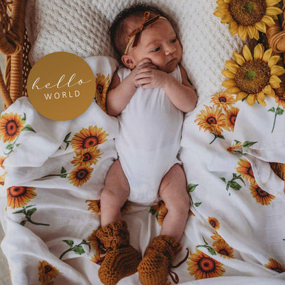 Snuggle Hunny Kids Milestone Cards- Sunflower &amp; Bronze