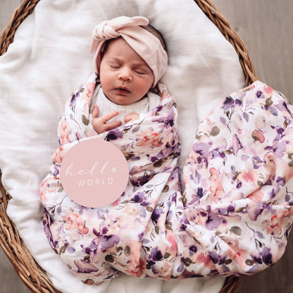 Snuggle Hunny Kids Milestone Cards- Blushing Beauty &amp; Musk Pink Reversible Milestone Cards