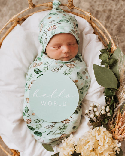 Snuggle Hunny Kids Milestone Cards- Daintree & Sage Reversible Milestone Cards