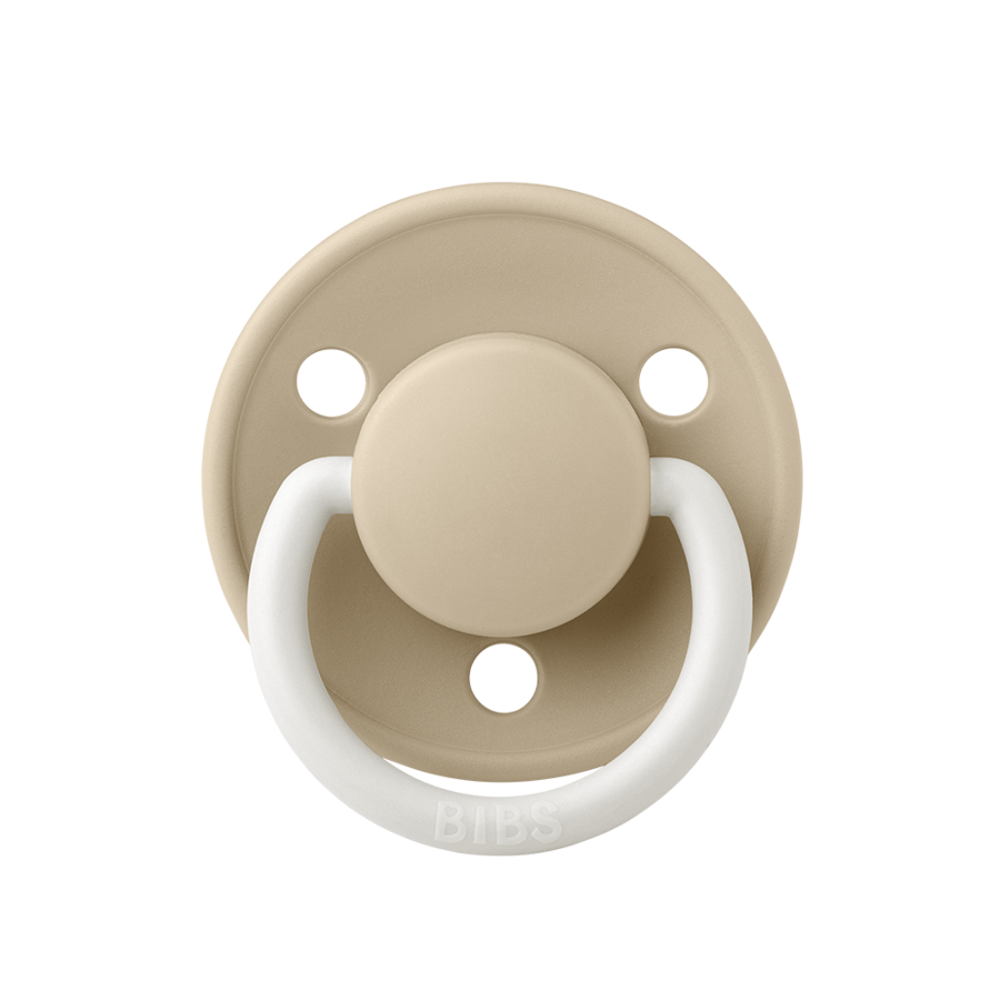 BIBS De Lux Silicone - Vanilla Glow In The Dark - ONE SIZE
