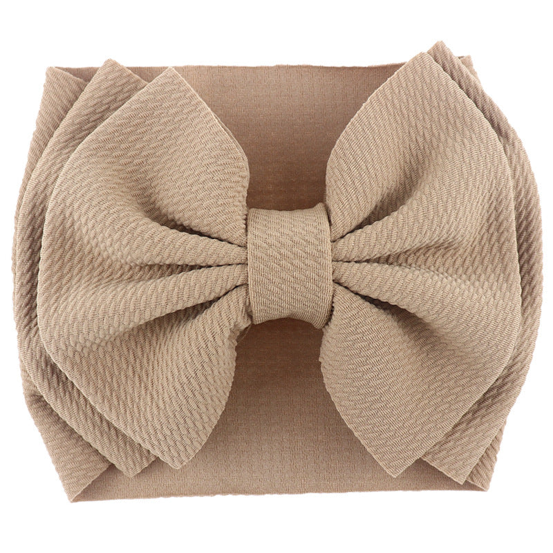 Oversized Bow Headwrap - Taupe