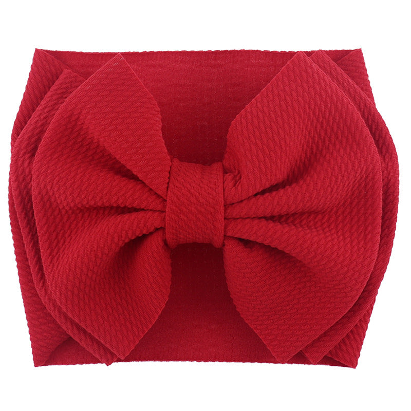 Oversized Bow Headwrap - Cherry