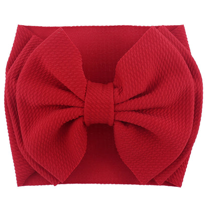 Oversized Bow Headwrap - Cherry