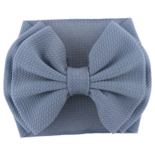 Oversized Bow Headwrap - Slate