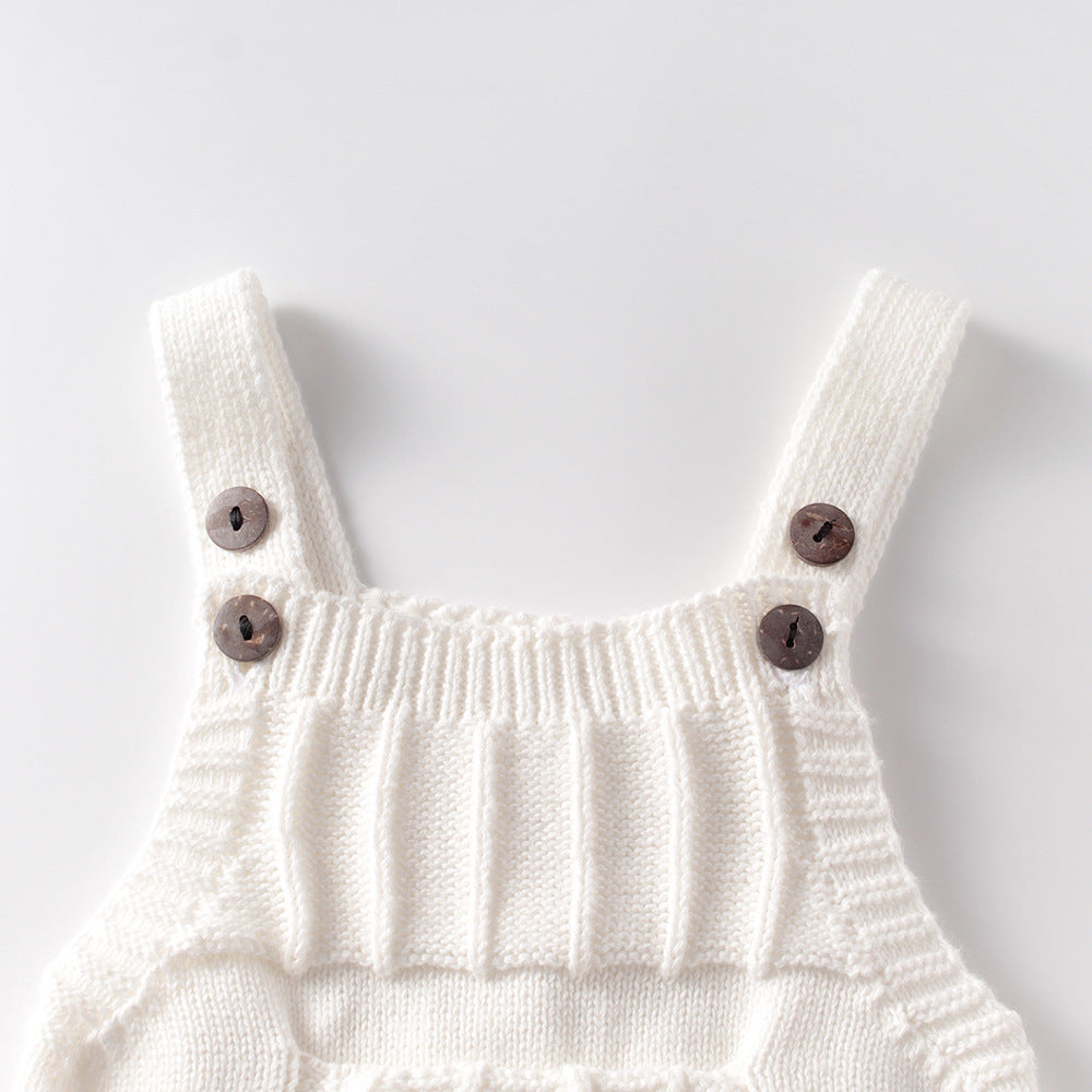 Remy Unisex Romper - White