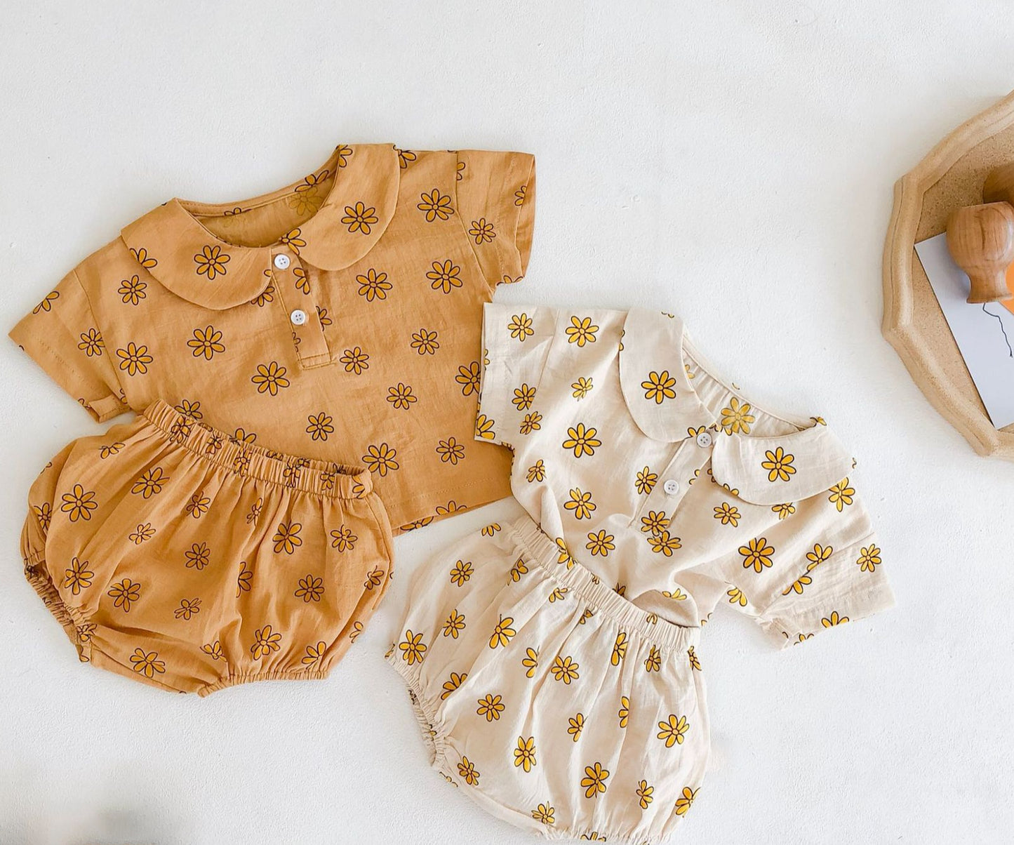 Alyssa Blouse and Bloomer Set - Cream