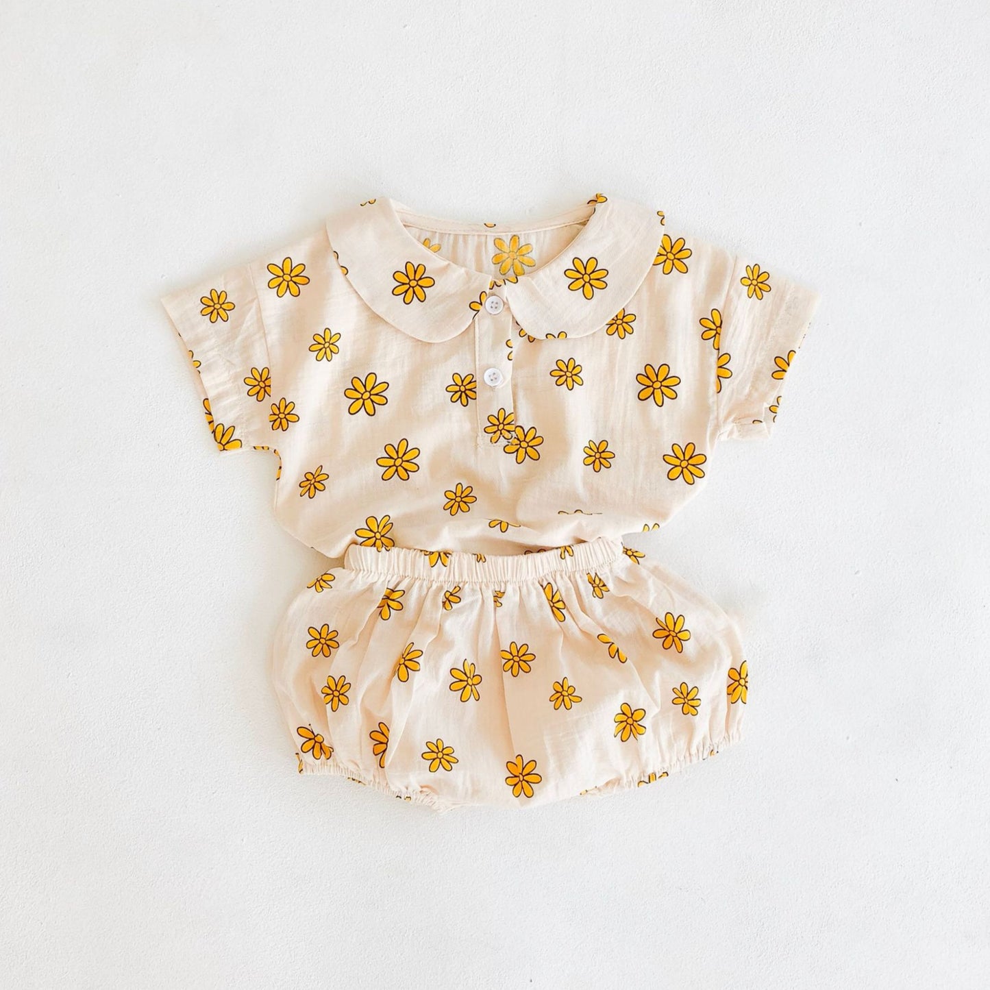 Alyssa Blouse and Bloomer Set - Cream