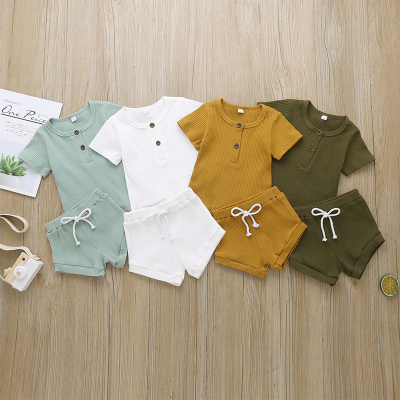Arlo Basic Ribbed Set - Moss Green