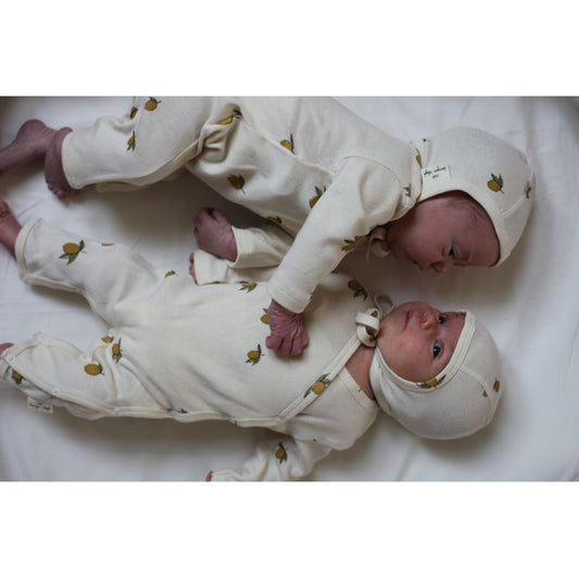 Konges Sloejd Organic Kimono Onesie - Lemon