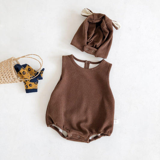 Woodlands Romper Set - Chocolate