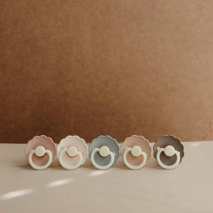 FRIGG Daisy Natural Rubber Pacifier - Night (Cream) - Size 1