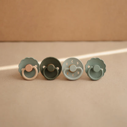 FRIGG Moon Phase Natural Rubber Pacifier - Sage - Size 1