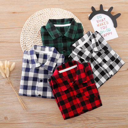 Huxley Plaid Romper - Red