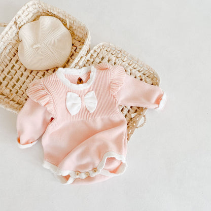 Brigitte Bow Knit Romper