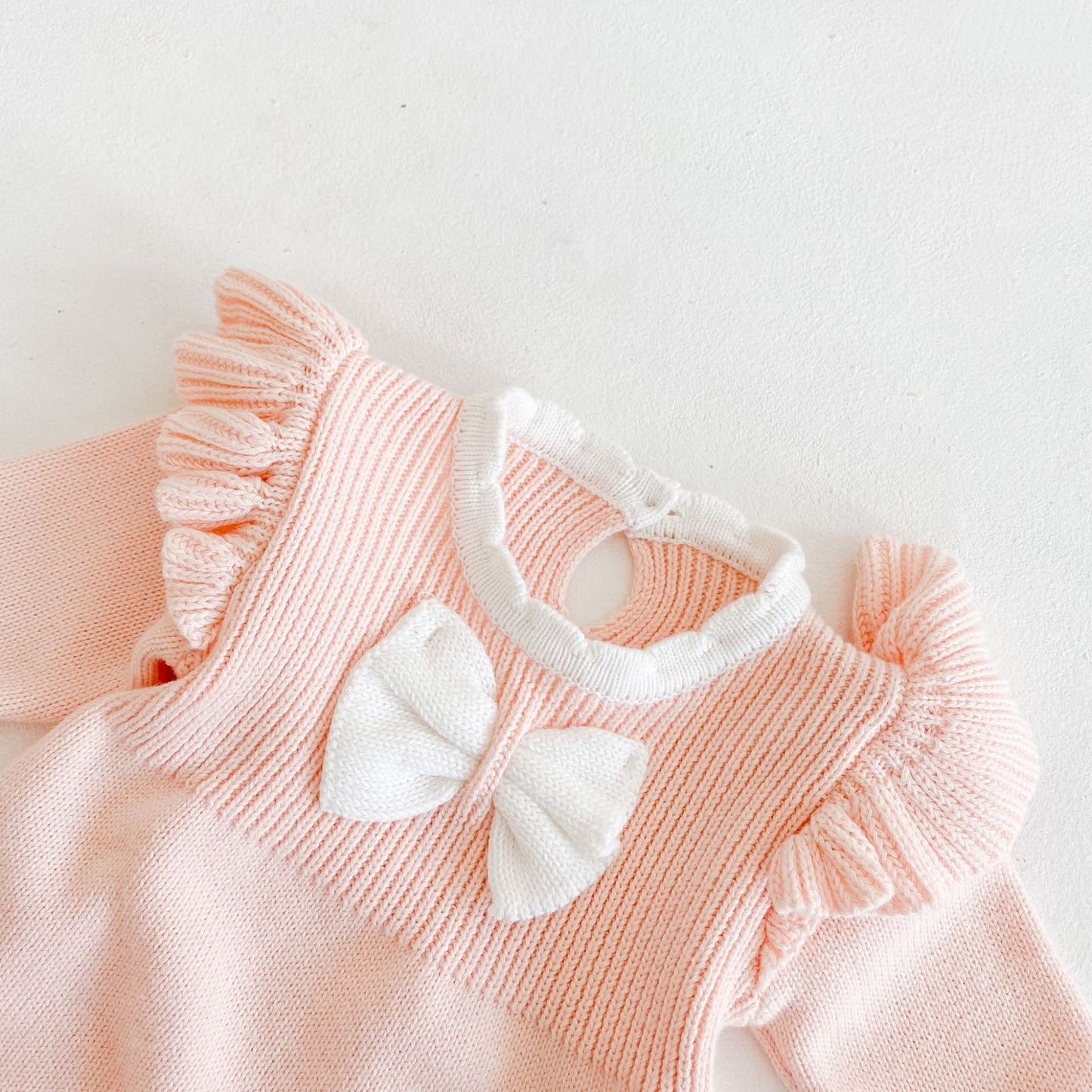 Brigitte Bow Knit Romper