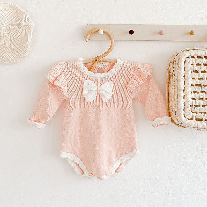 Brigitte Bow Knit Romper