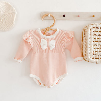 Brigitte Bow Knit Romper