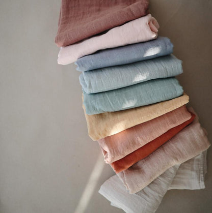 Mushie Organic Cotton Swaddle - Tradewinds