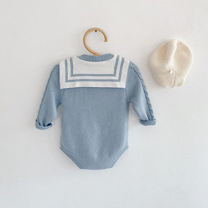 Ezra Bow Collar Romper