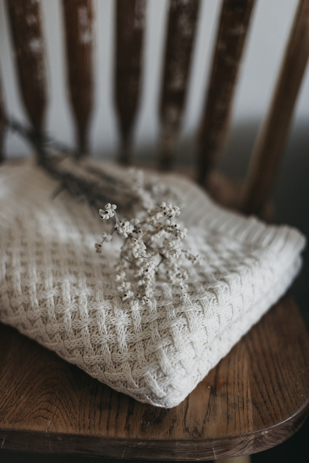 Snuggle Hunny Kids Diamond Knit Baby Blanket - Cream