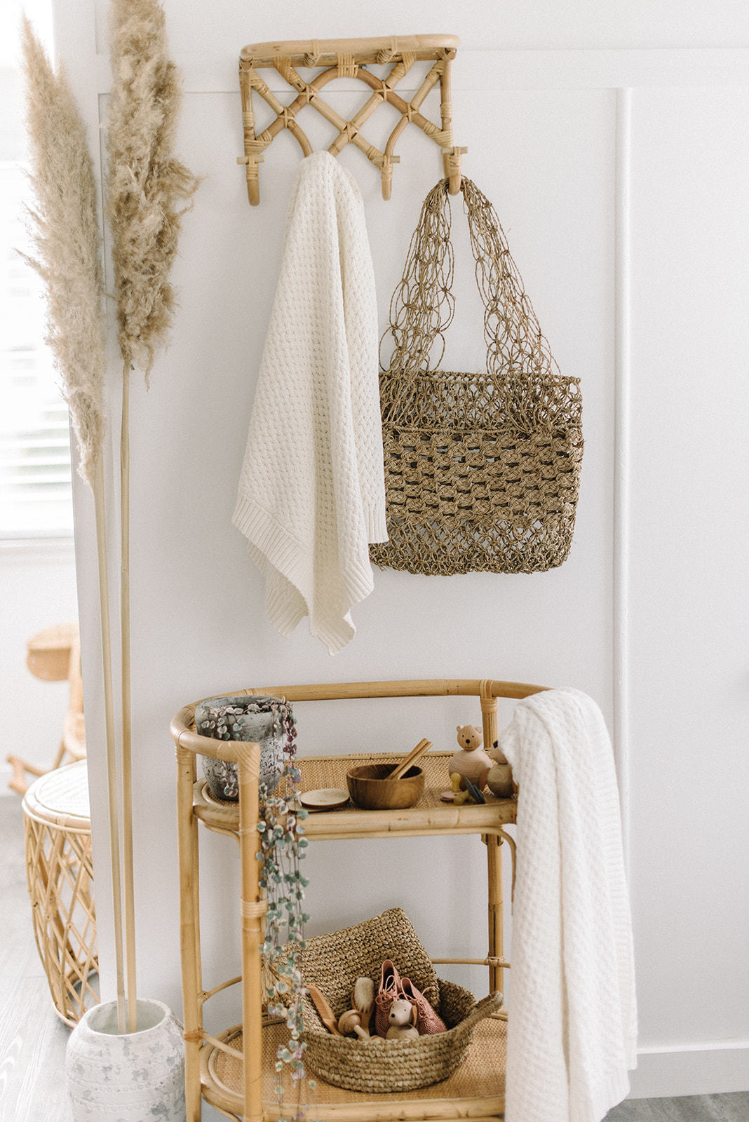 Snuggle Hunny Kids Diamond Knit Baby Blanket - Cream