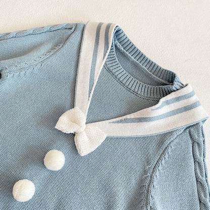 Ezra Bow Collar Romper