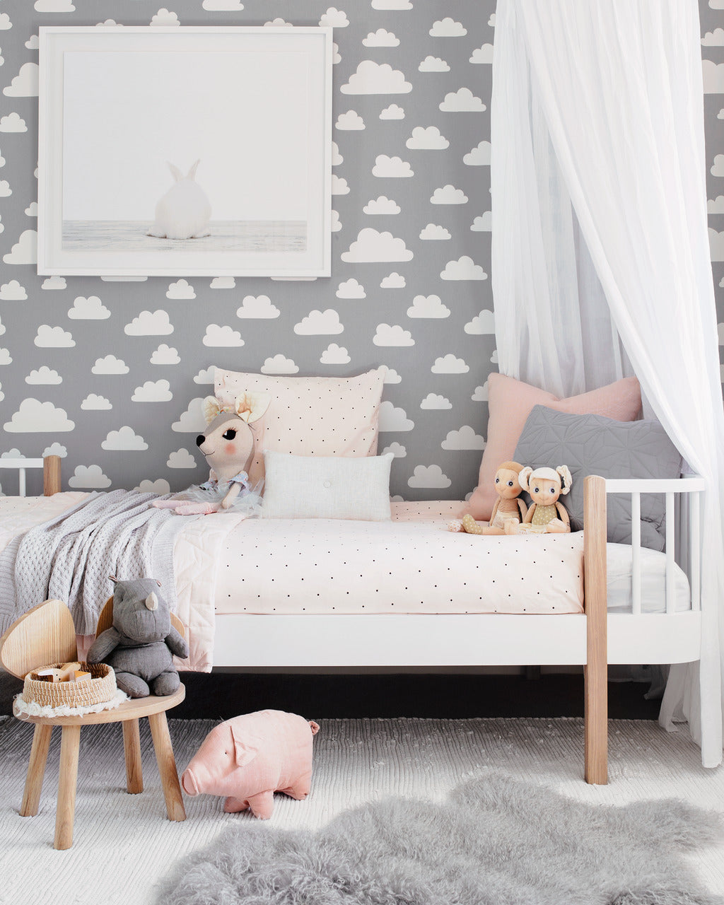 Snuggle Hunny Kids Diamond Knit Baby Blanket - Warm Grey