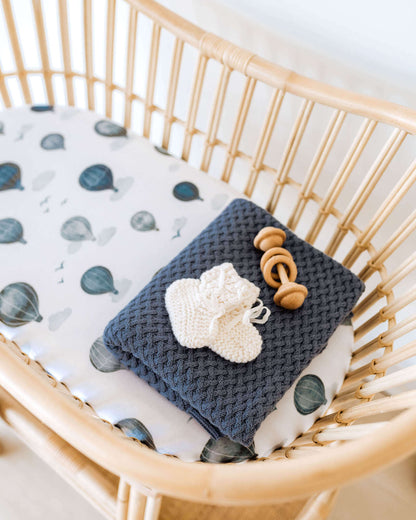 Snuggle Hunny Kids Diamond Knit Baby Blanket - River