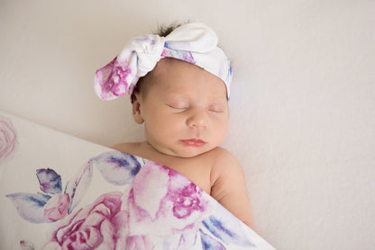 Snuggle Hunny Kids Topknot Headband - Lilac Skies