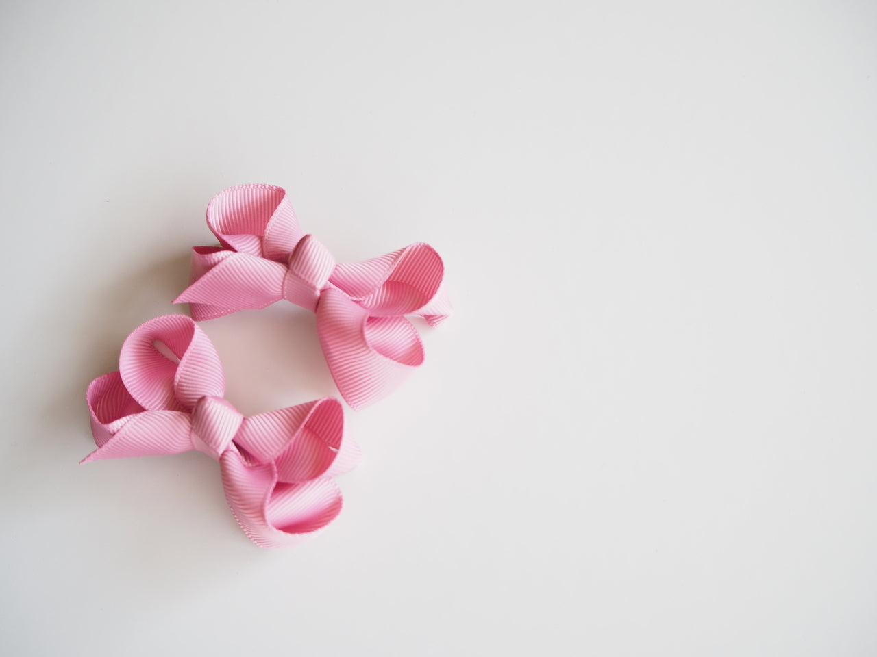 Snuggle Hunny Kids Hair Bow Clips - Dusty Pink