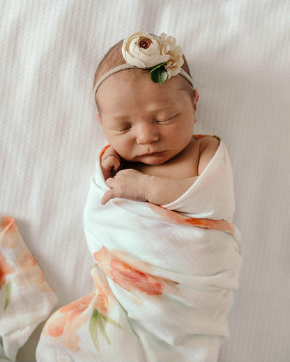 Snuggle Hunny Kids Organic Muslin Wrap - Sorbet Bloom