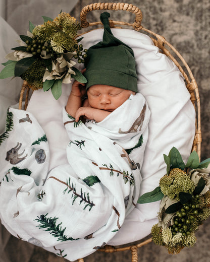 Snuggle Hunny Kids Knotted Beanie - Olive