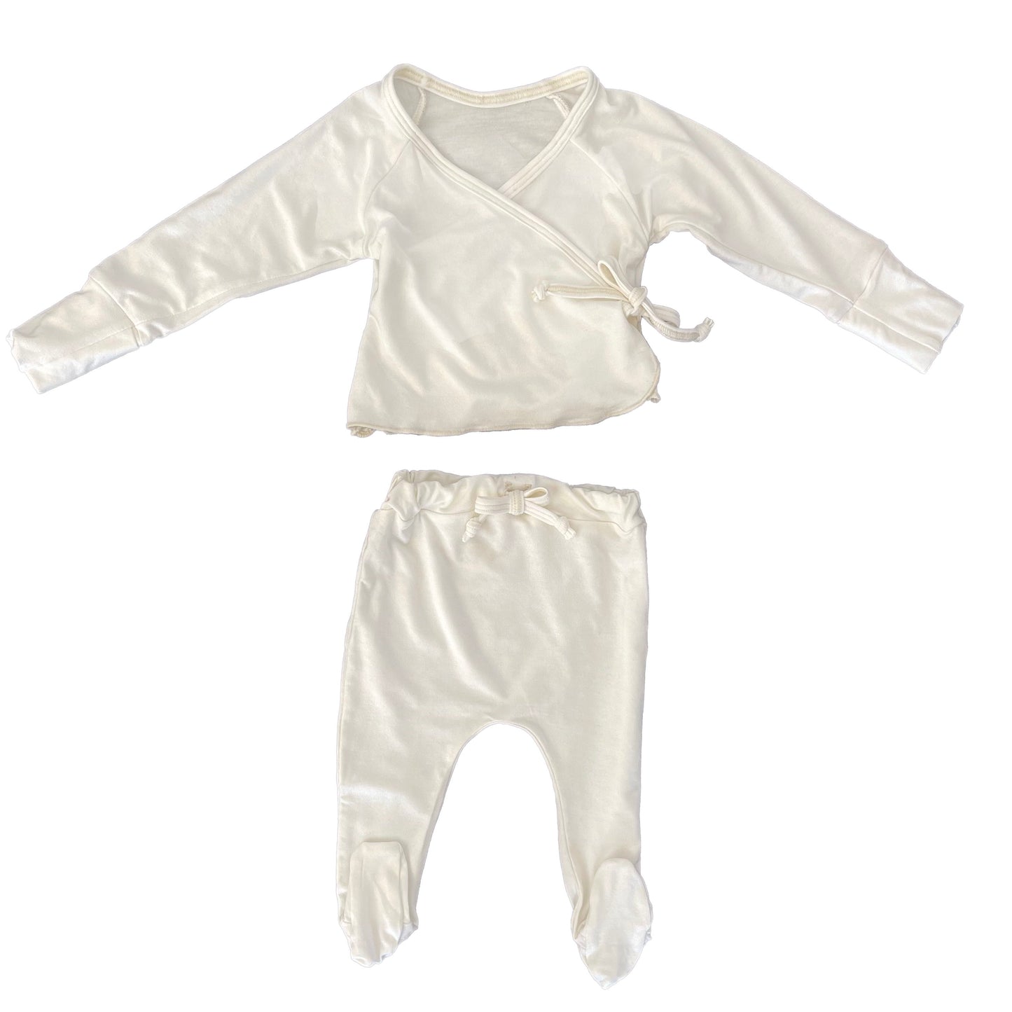Kimono Top and Pants Set - Milk
