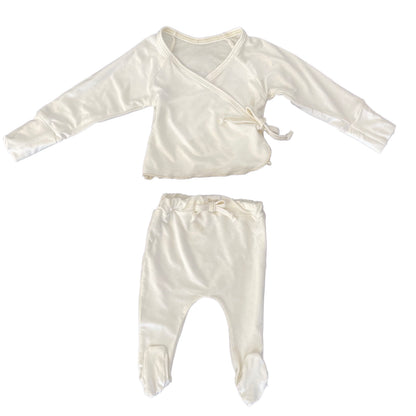 Kimono Top and Pants Set - Milk